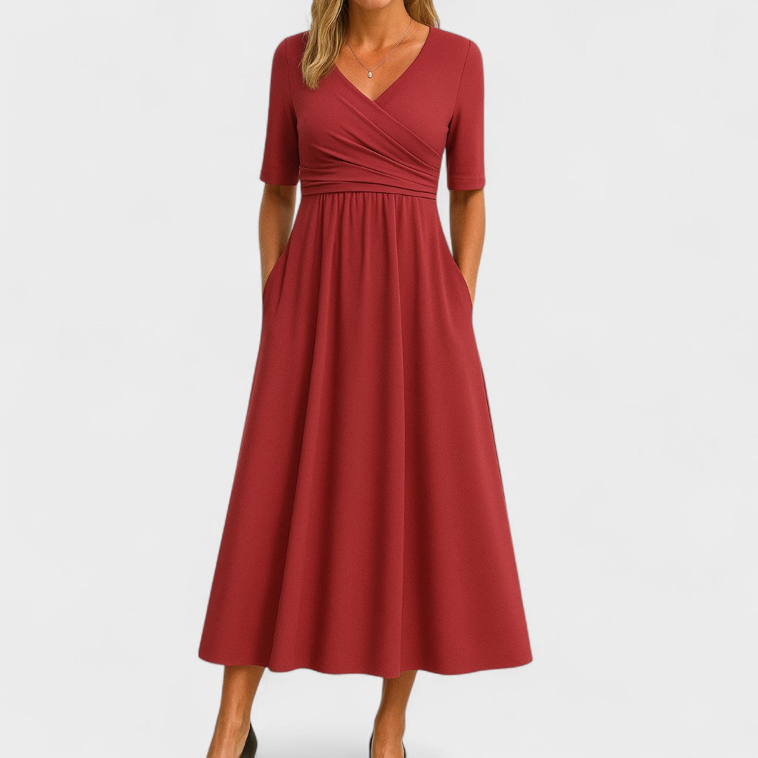 ZUZANA | Elegantní Šaty Sofia – lichotivý střih, který schová bříško