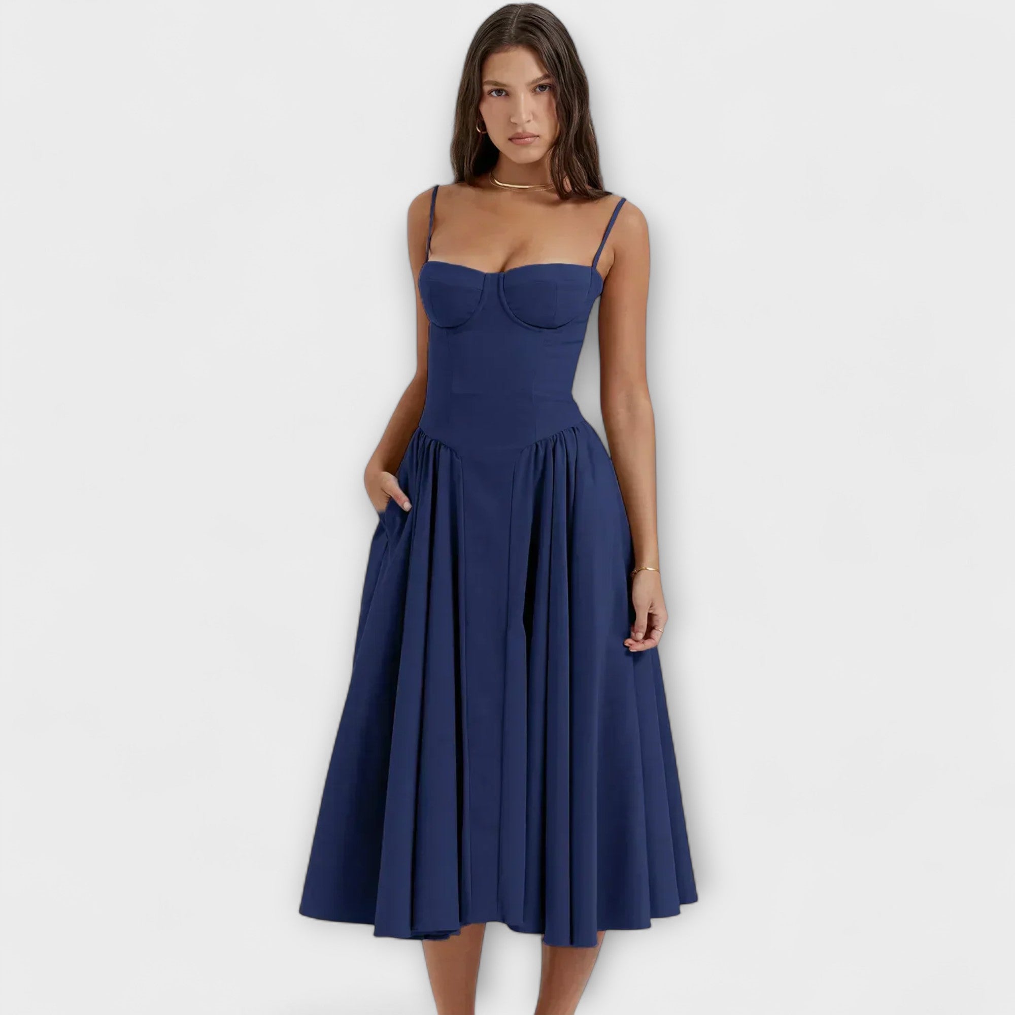 ZUZANA | Elegantní Bezramenné Korzetové Šaty