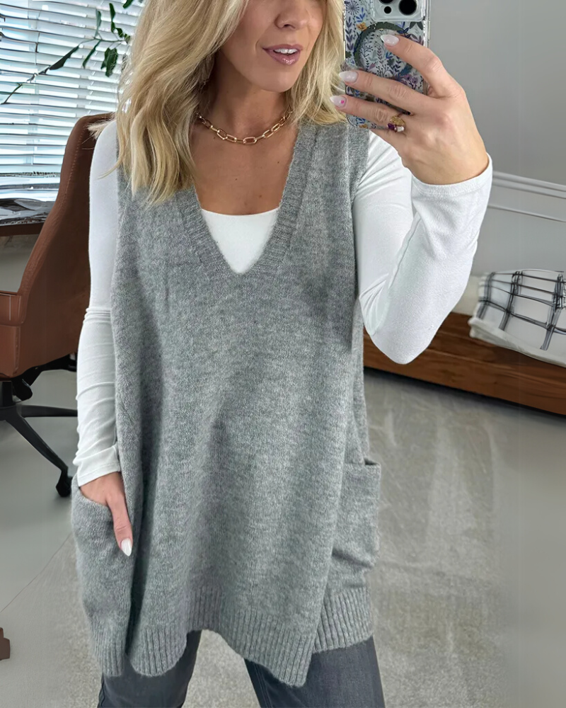 ZUZANA | Pohodlná pletená vesta