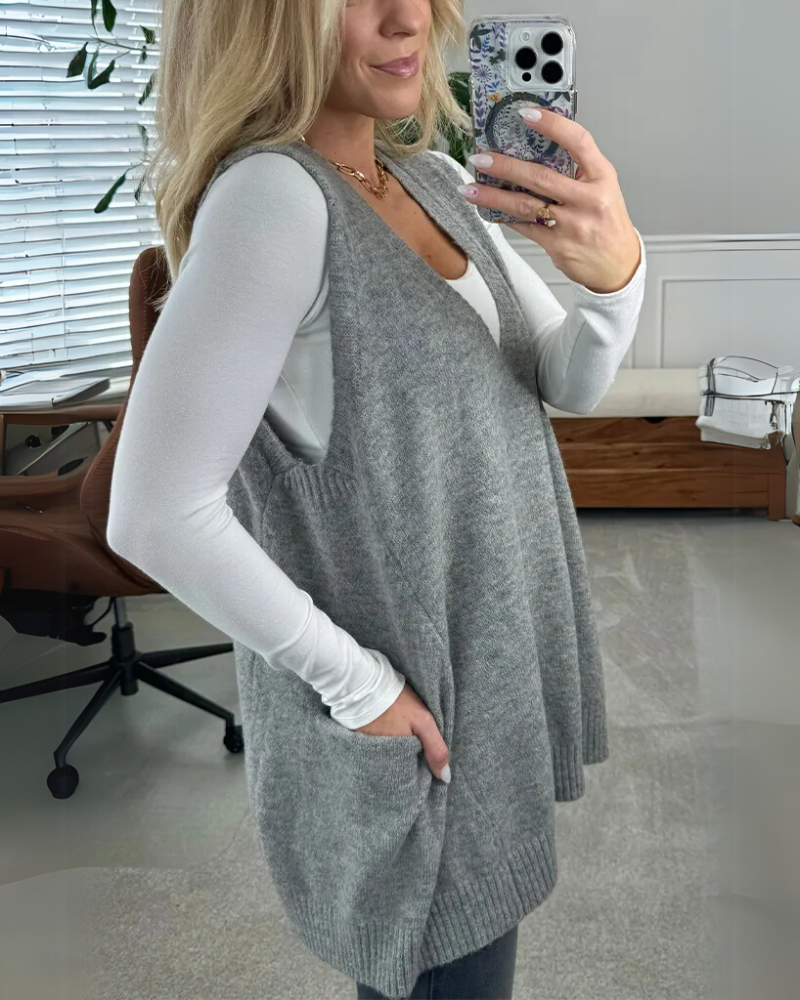 ZUZANA | Pohodlná pletená vesta