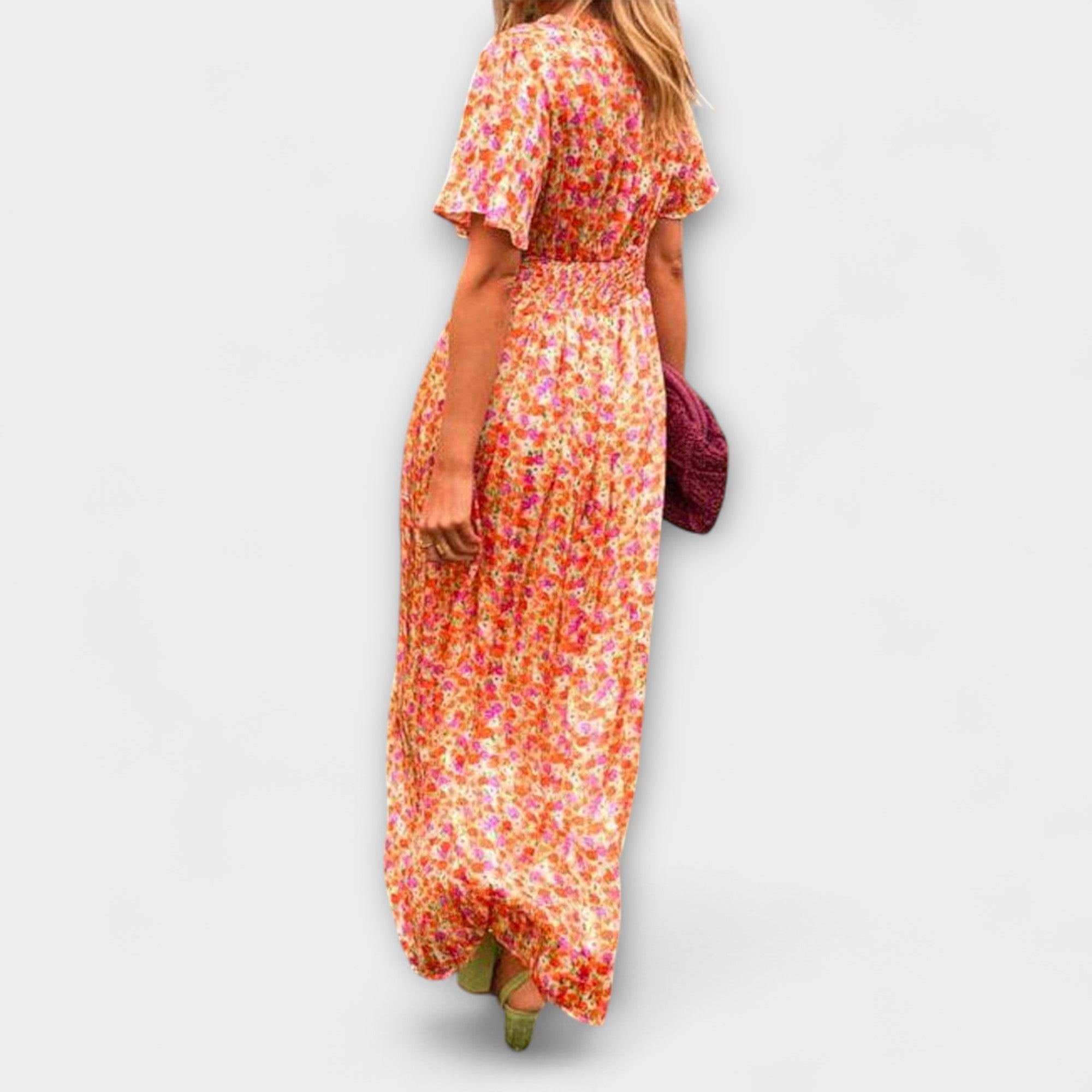 ZUZANA | Elegantní Maxi Šaty s V výstřihem