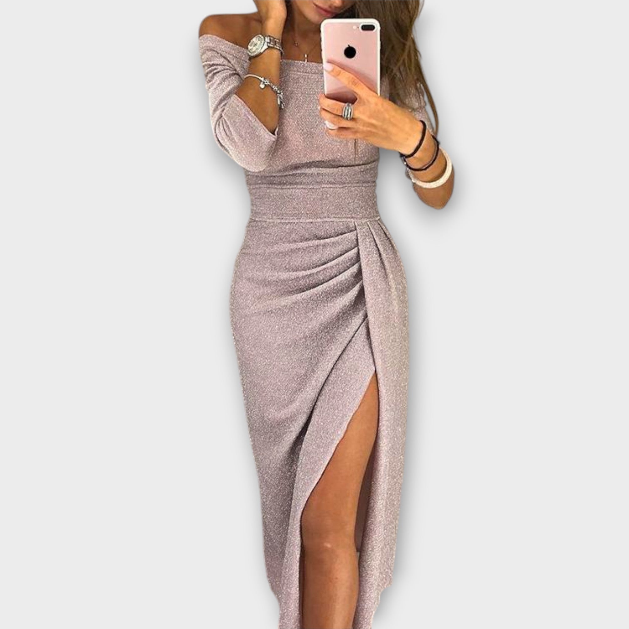 ZUZANA | Elegantní Off-Shoulder Šaty