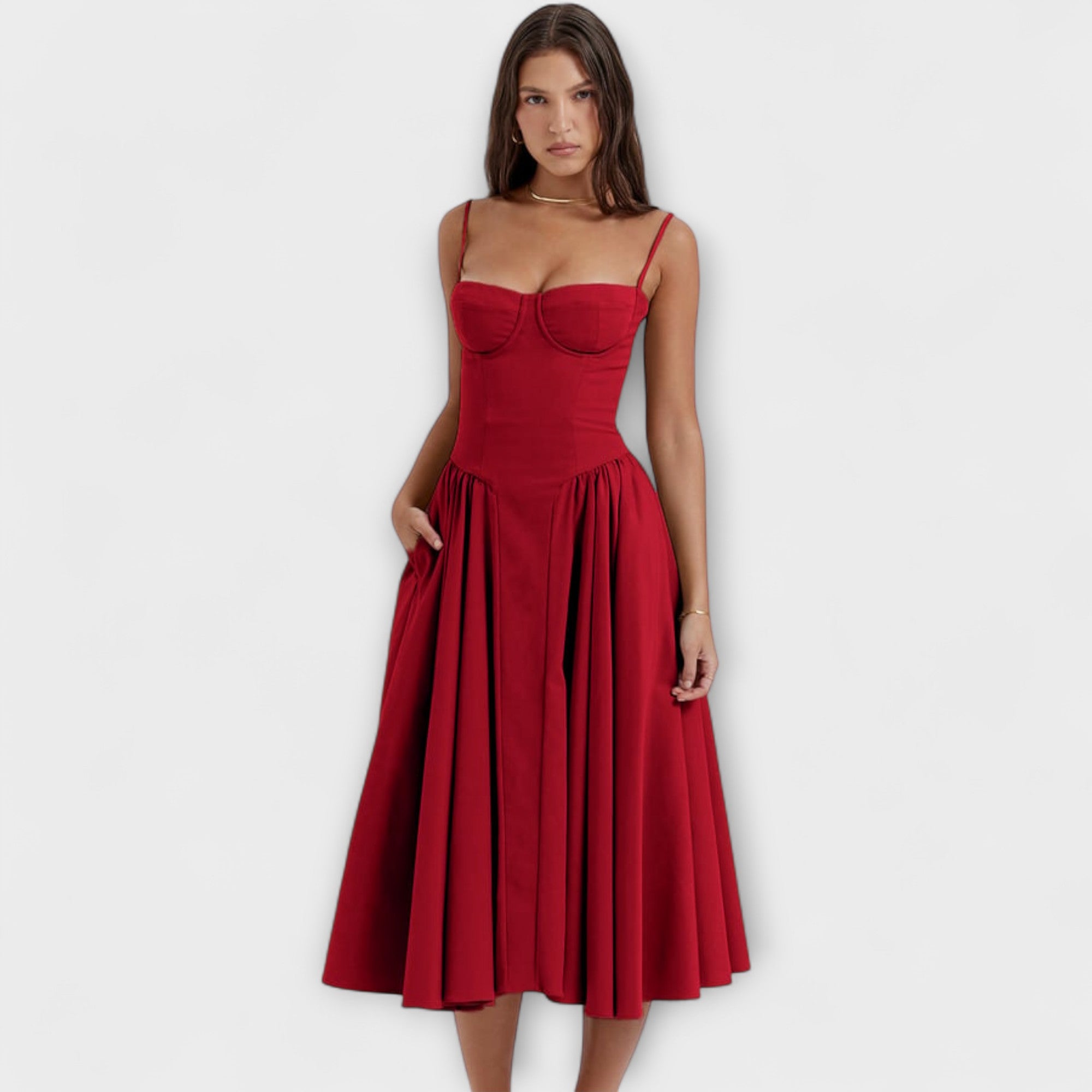 ZUZANA | Elegantní Bezramenné Korzetové Šaty