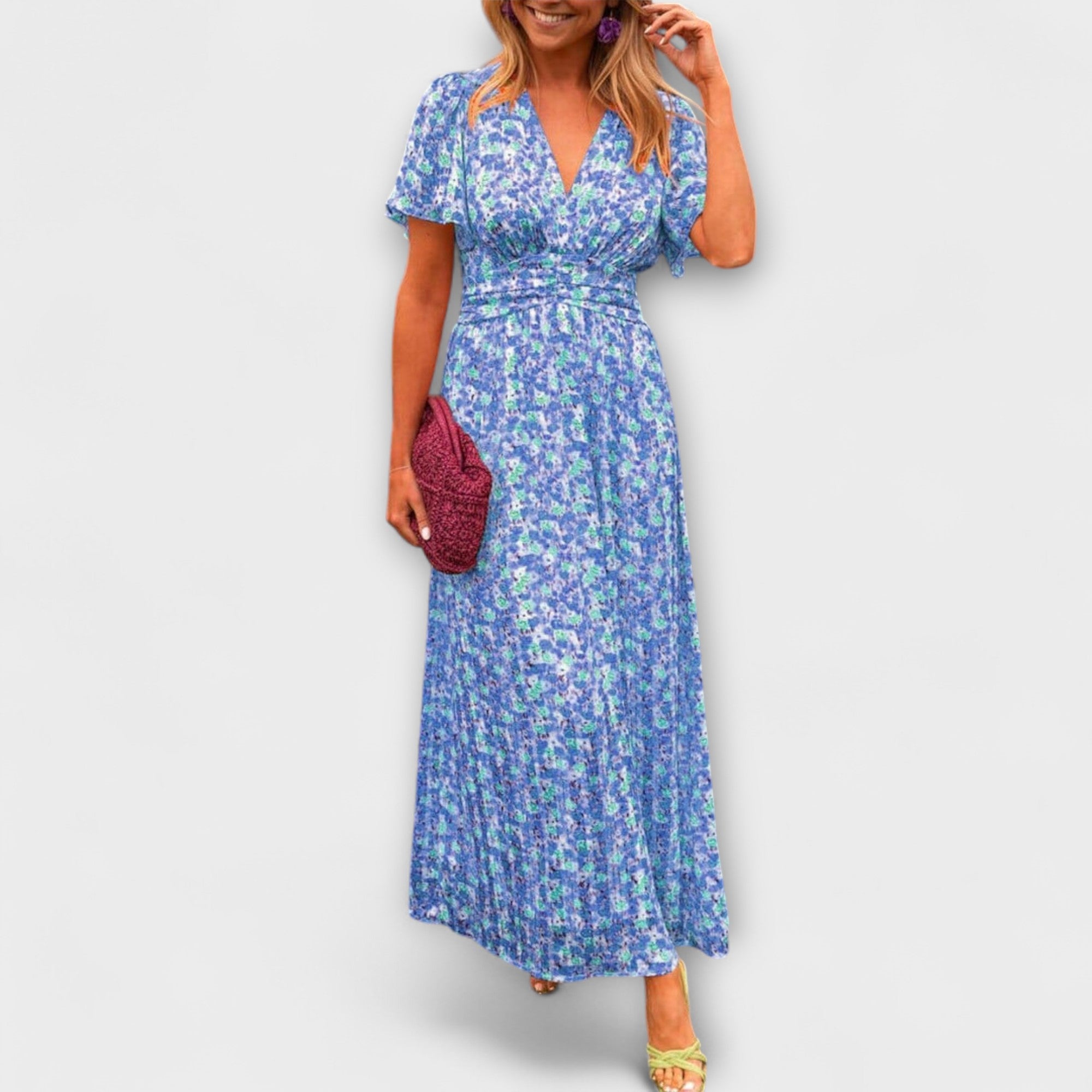 ZUZANA | Elegantní Maxi Šaty s V výstřihem