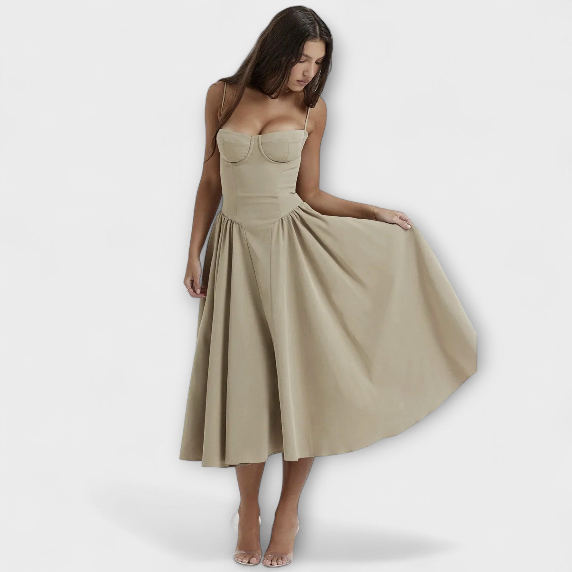 ZUZANA | Elegantní Bezramenné Korzetové Šaty