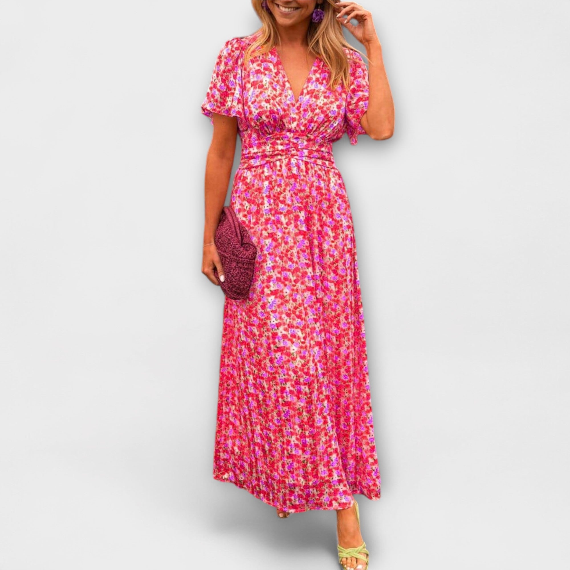 ZUZANA | Elegantní Maxi Šaty s V výstřihem