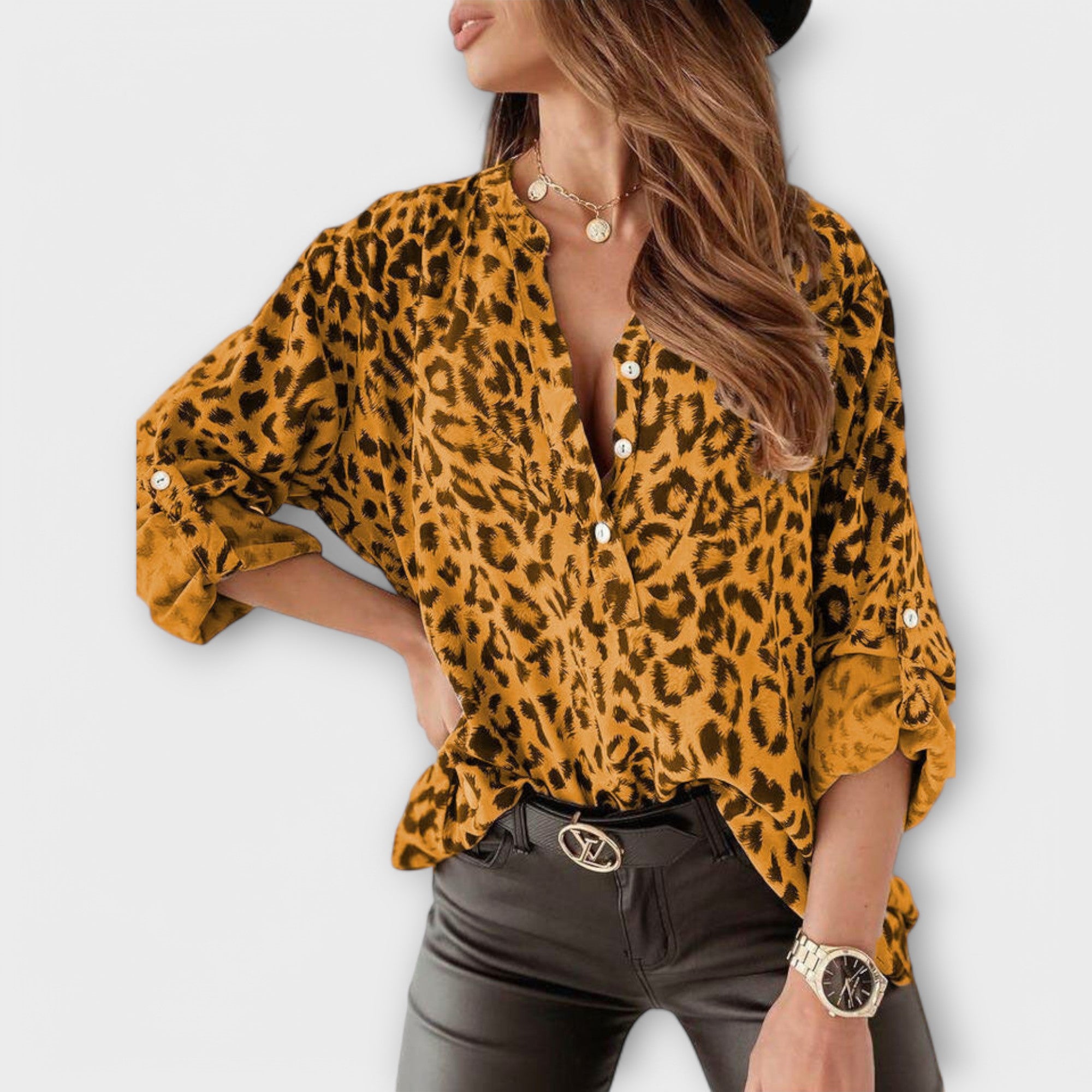 ZUZANA | Trendy blůza s leopardím potiskem