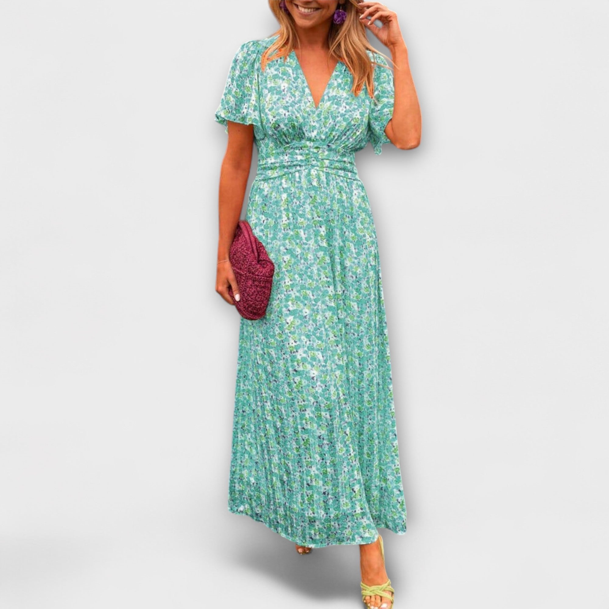 ZUZANA | Elegantní Maxi Šaty s V výstřihem