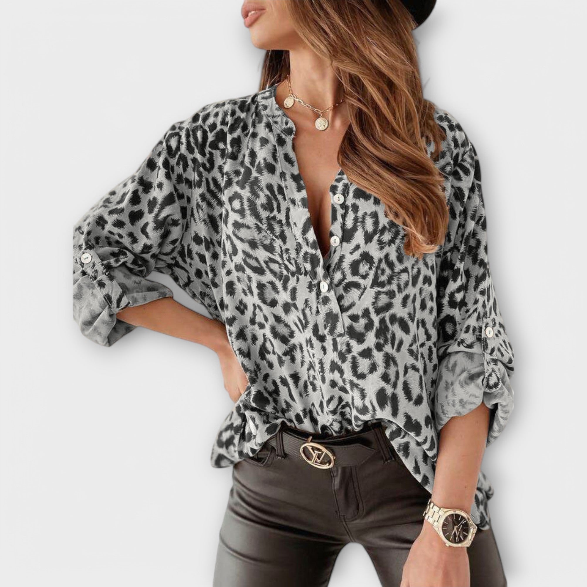 ZUZANA | Trendy blůza s leopardím potiskem