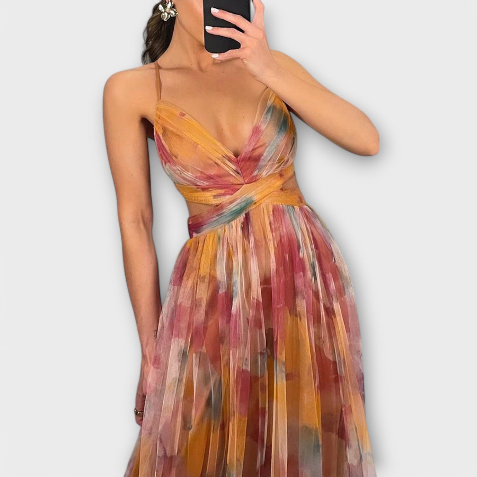 ZUZANA | Mesh Maxikleid - Elegantní a zvýrazňující postavu