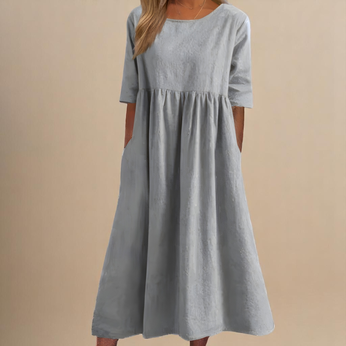 ZUZANA | Minimalistická maxi šaty s volným střihem