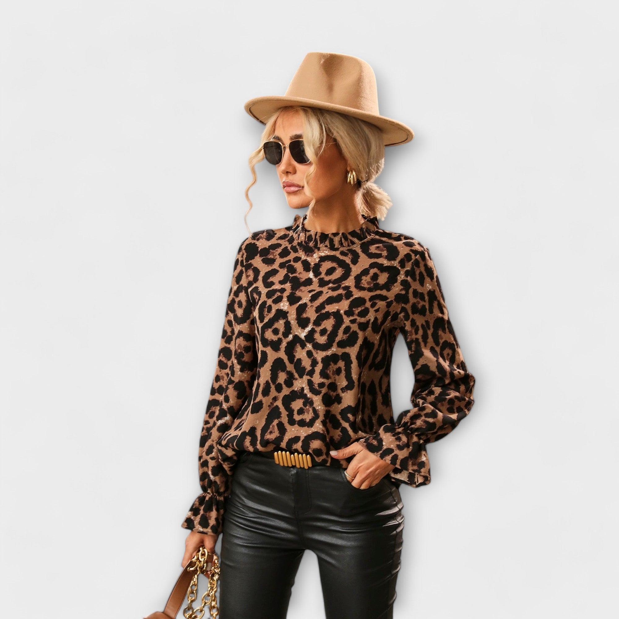 ZUZANA | Leoblouse s plisovaným límcem