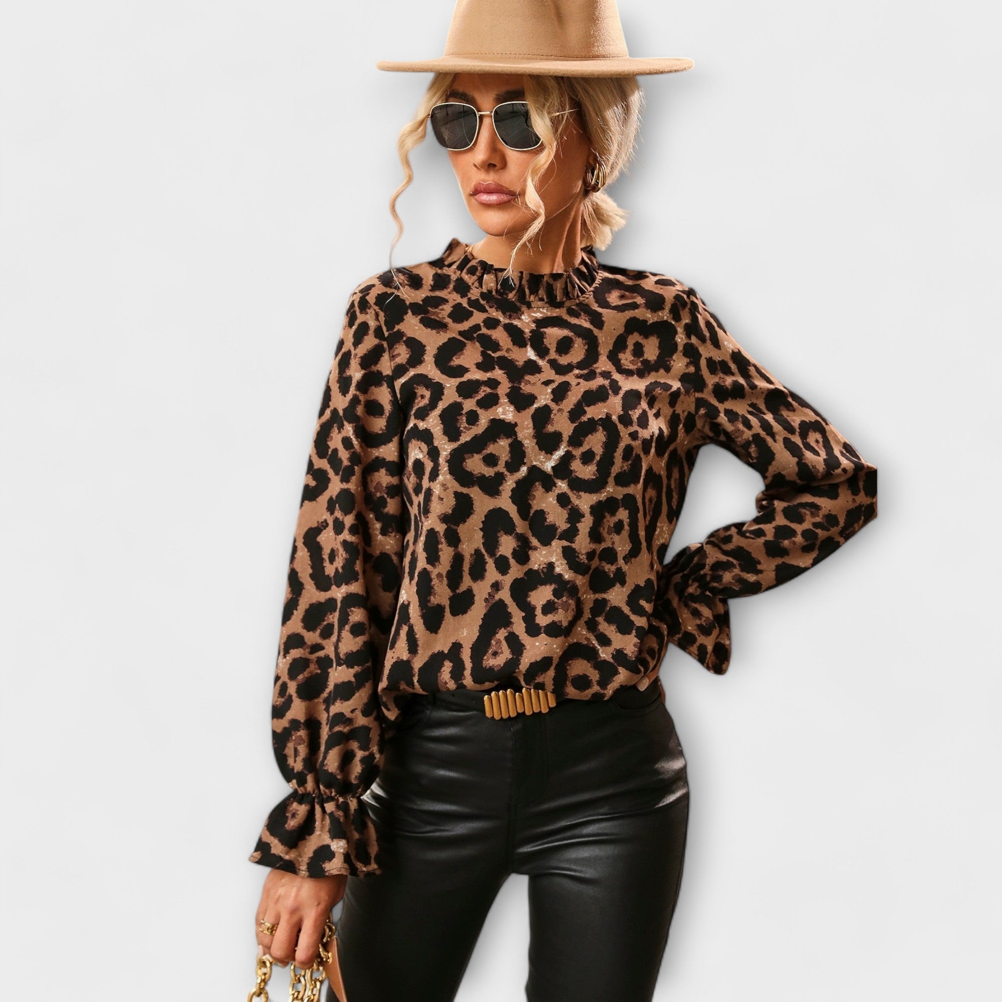 ZUZANA | Leoblouse s plisovaným límcem