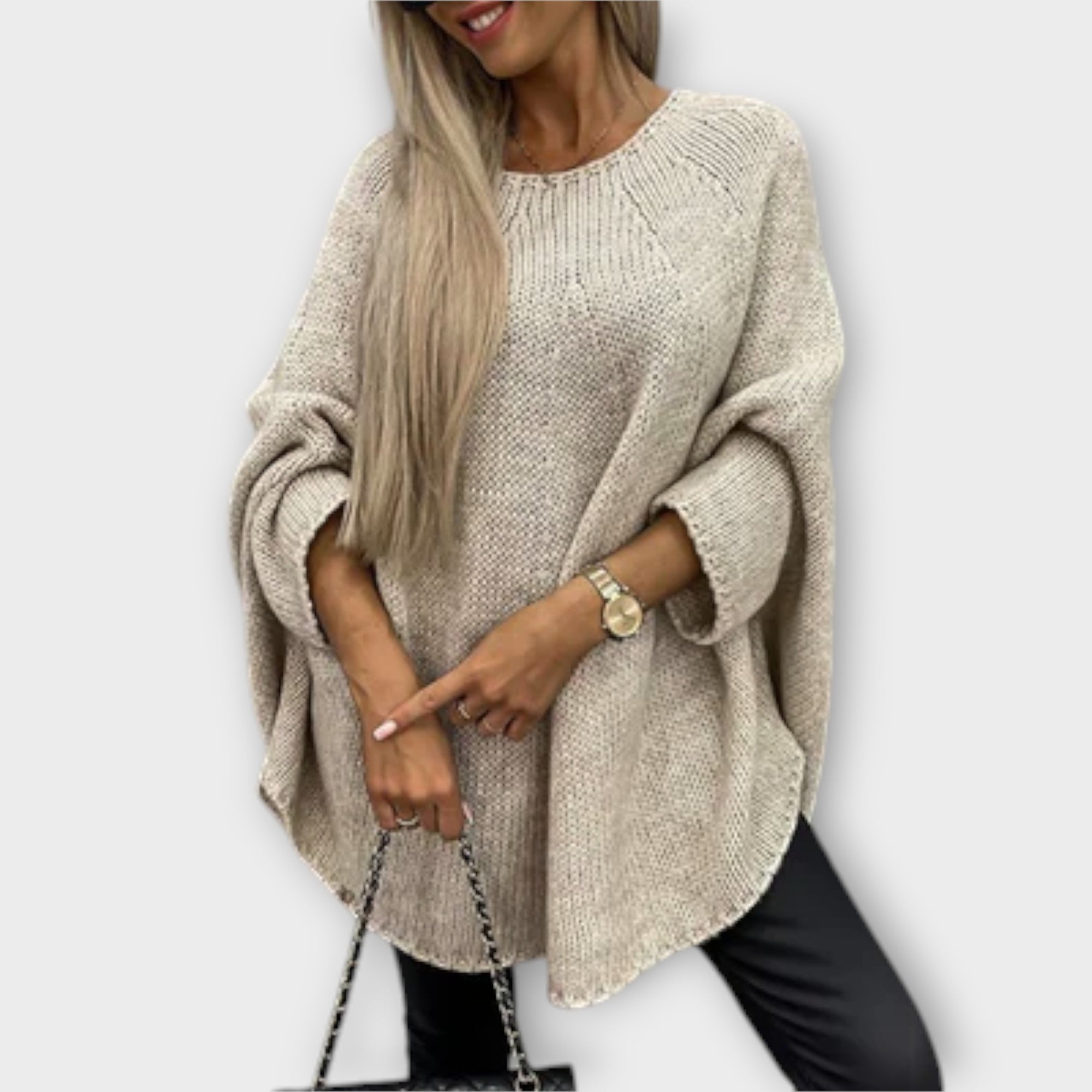 ZUZANA | Stylový dámský svetr s kulatým výstřihem