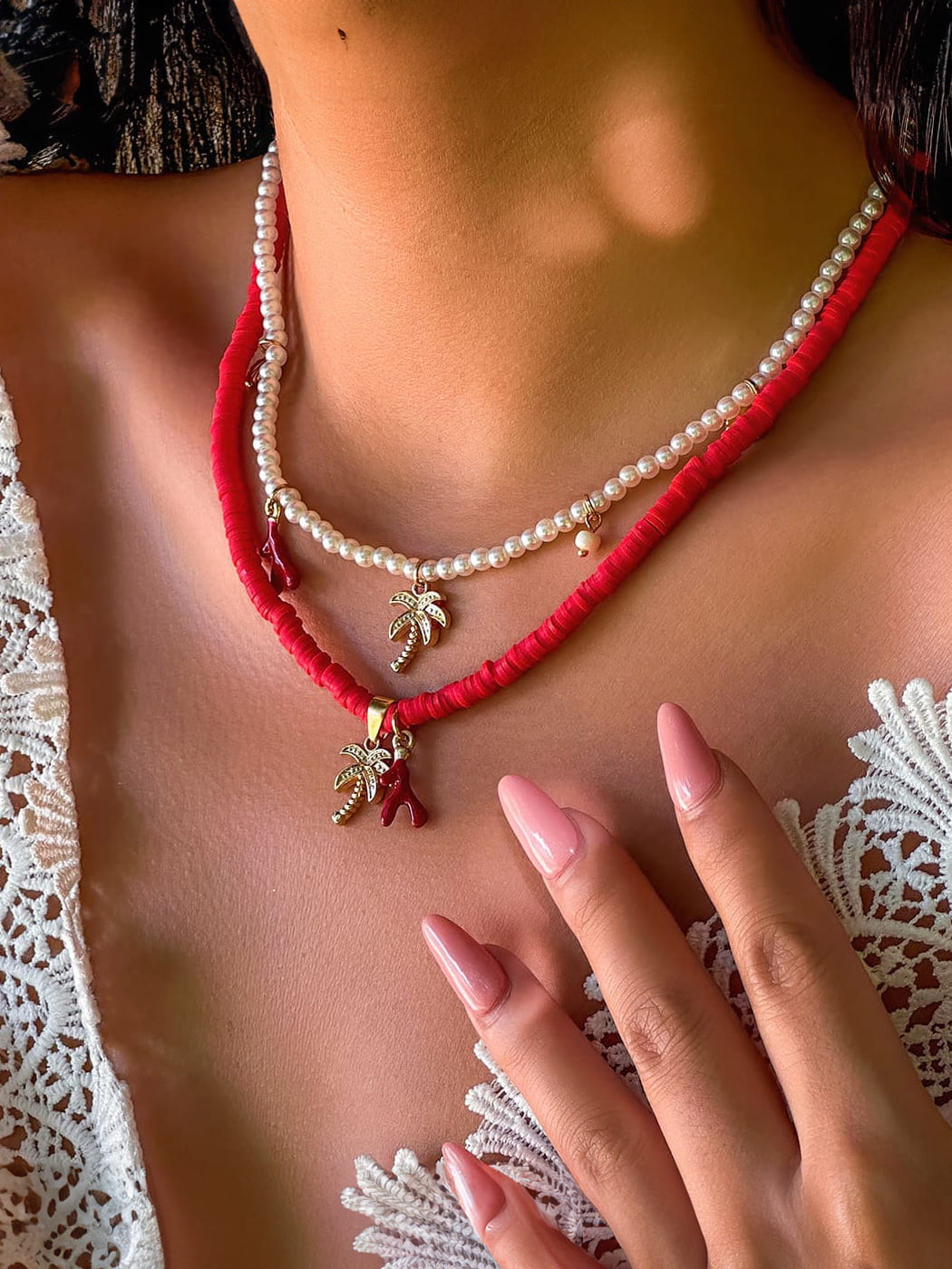 ZUZANA | Náhrdelník z perel Tahiti Sunset Gold