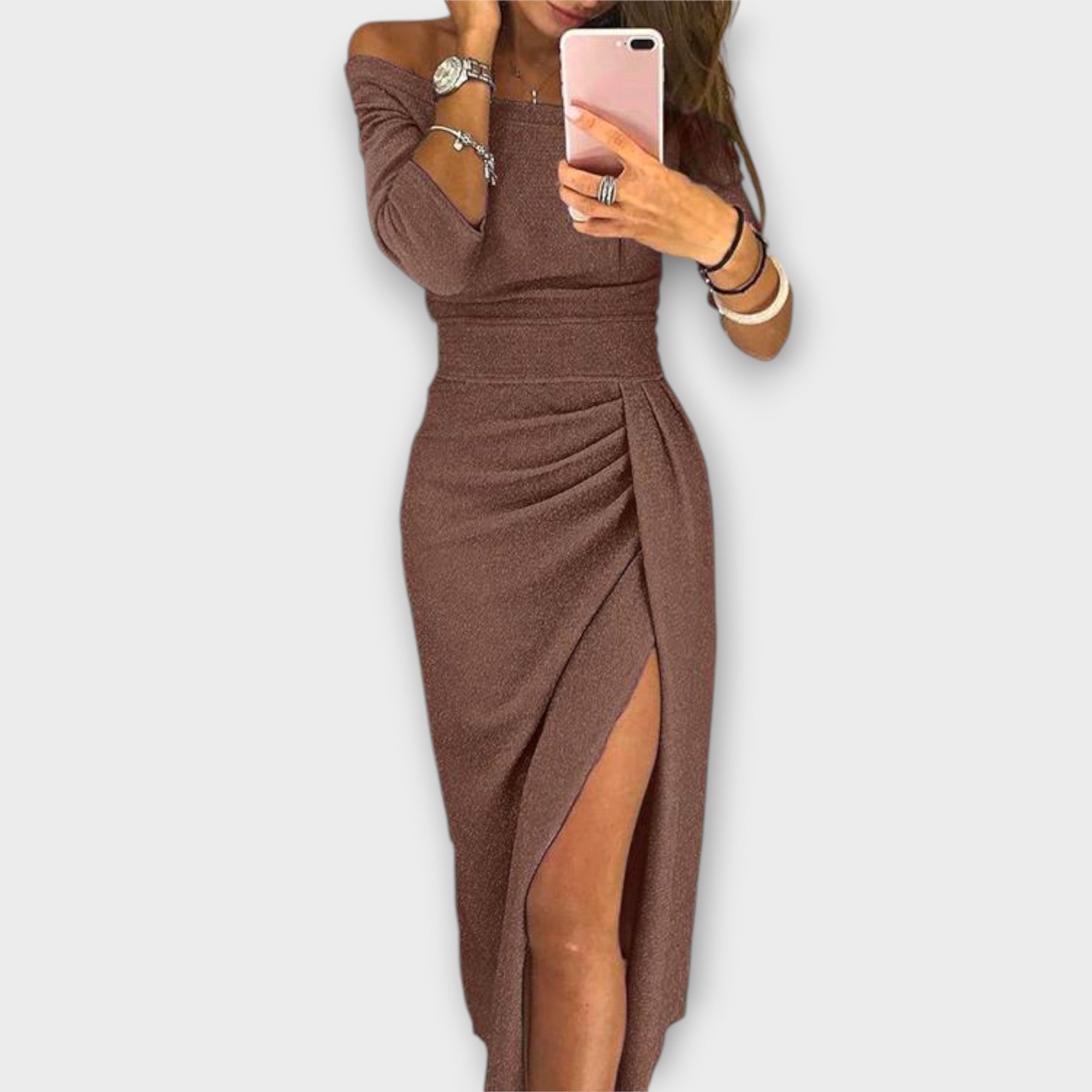 ZUZANA | Elegantní Off-Shoulder Šaty
