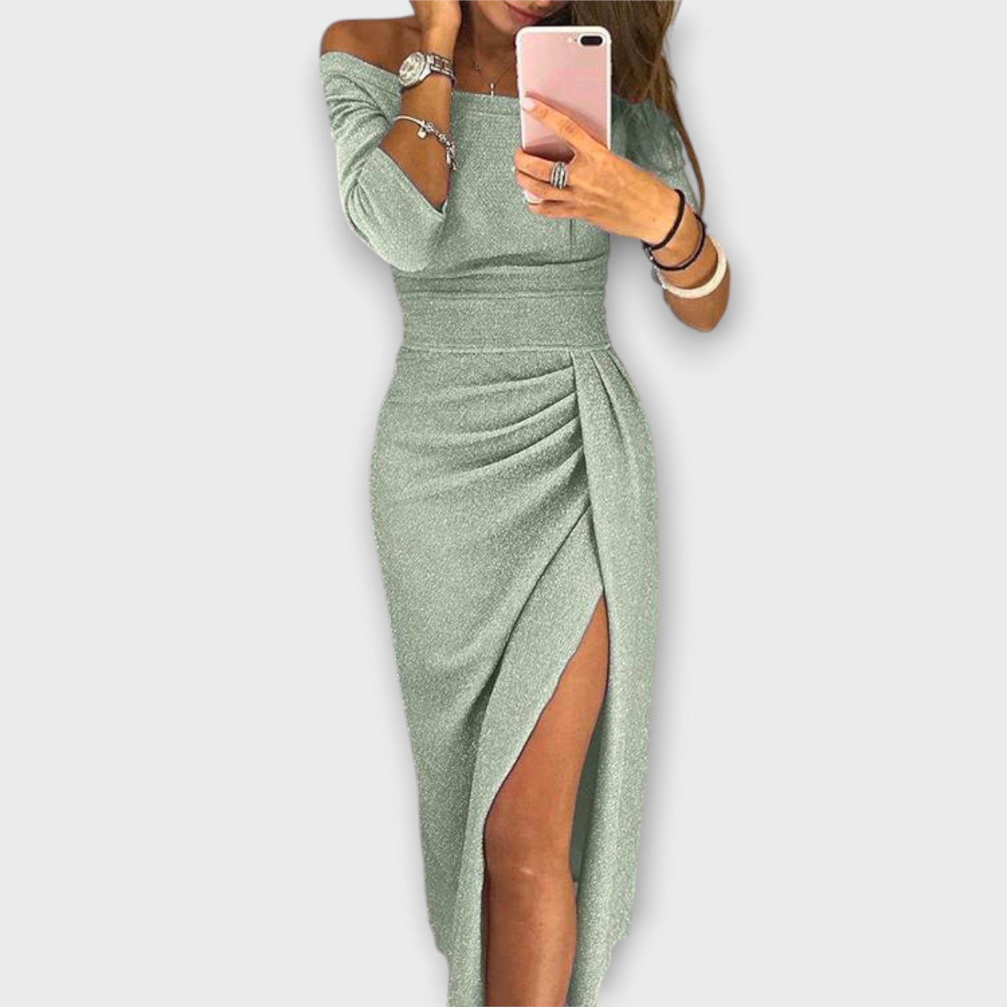 ZUZANA | Elegantní Off-Shoulder Šaty