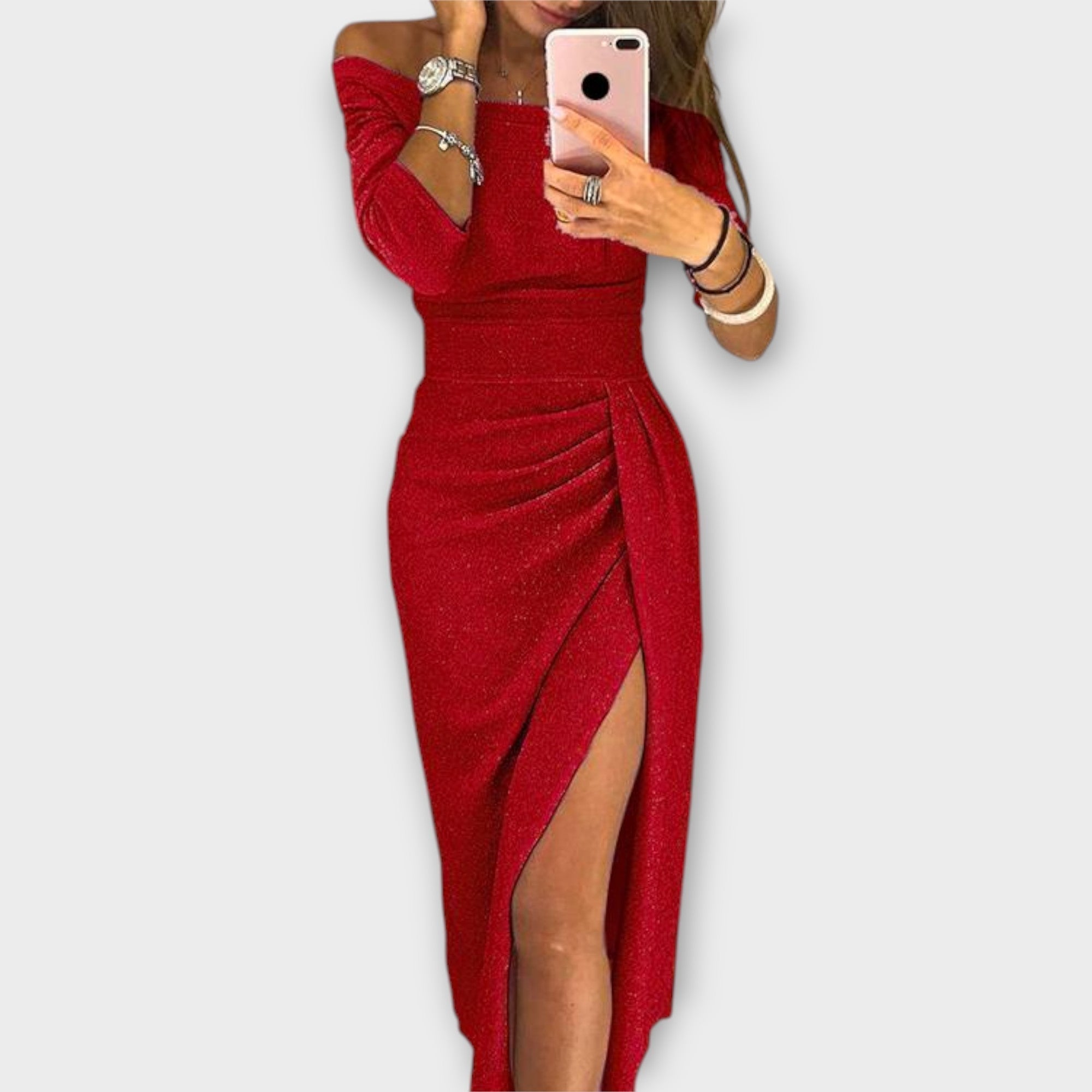 ZUZANA | Elegantní Off-Shoulder Šaty