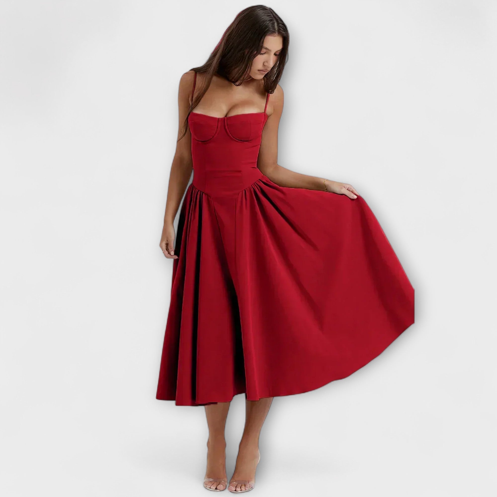 ZUZANA | Elegantní Bezramenné Korzetové Šaty