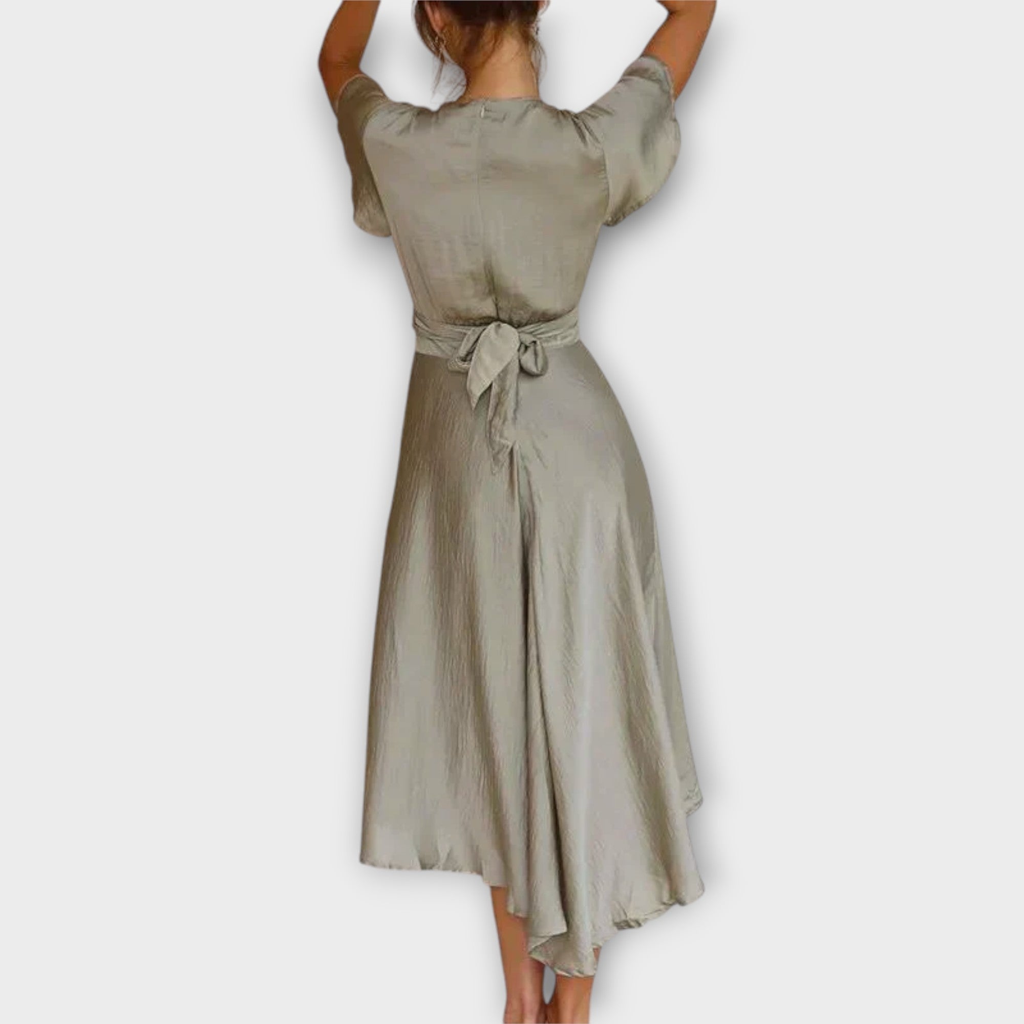 ZUZANA | Elegantní midi šaty s V výstřihem