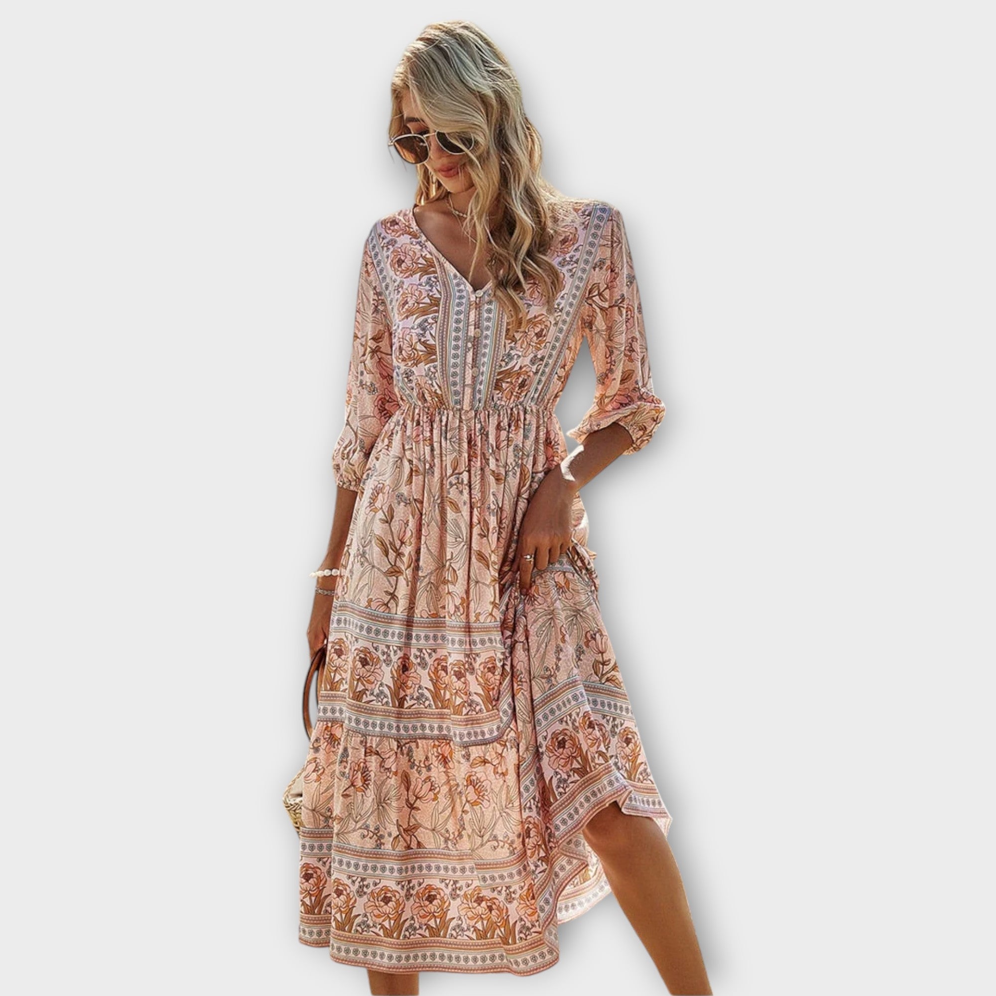 ZUZANA | Elegantní šaty s květinovým potiskem