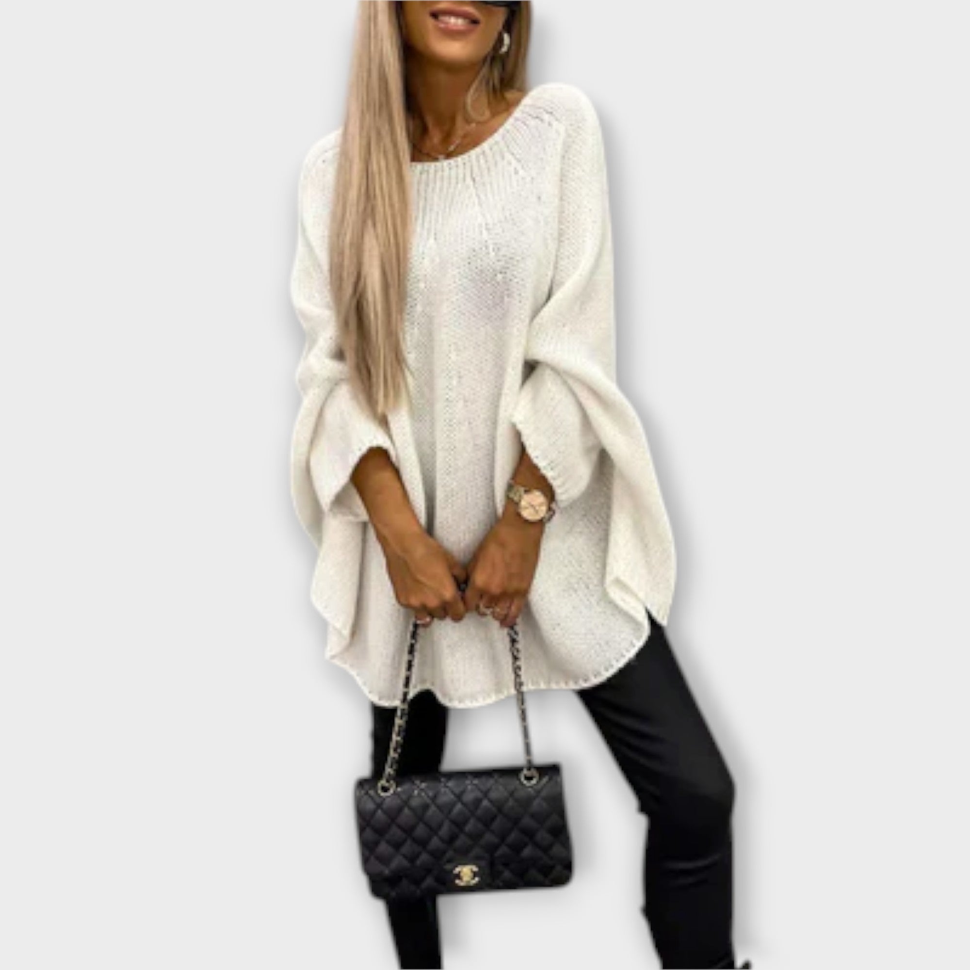 ZUZANA | Stylový dámský svetr s kulatým výstřihem