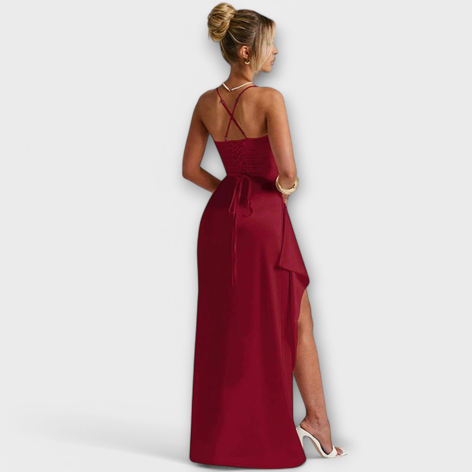 ZUZANA | Elegantní Saténová Šaty