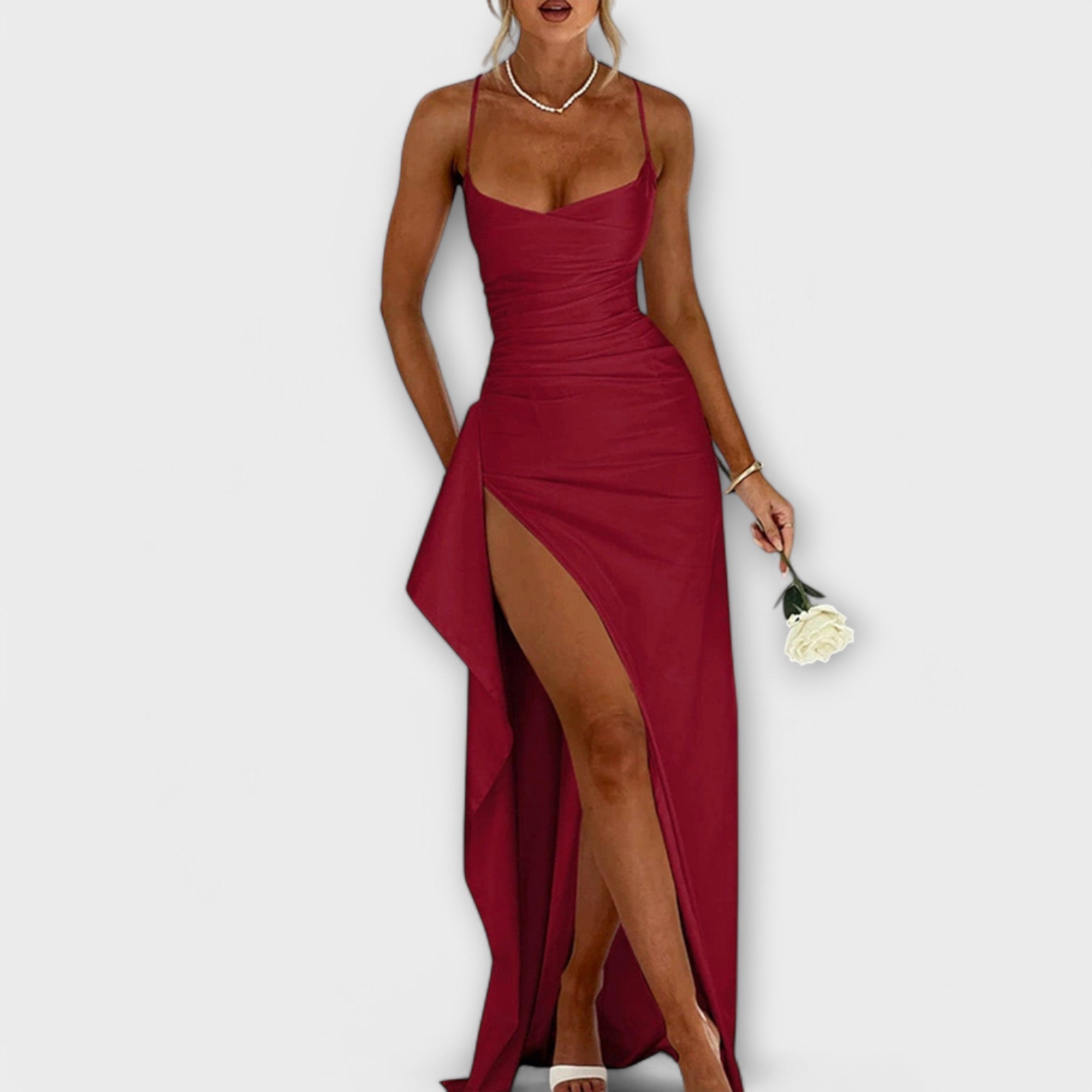 ZUZANA | Elegantní Saténová Šaty