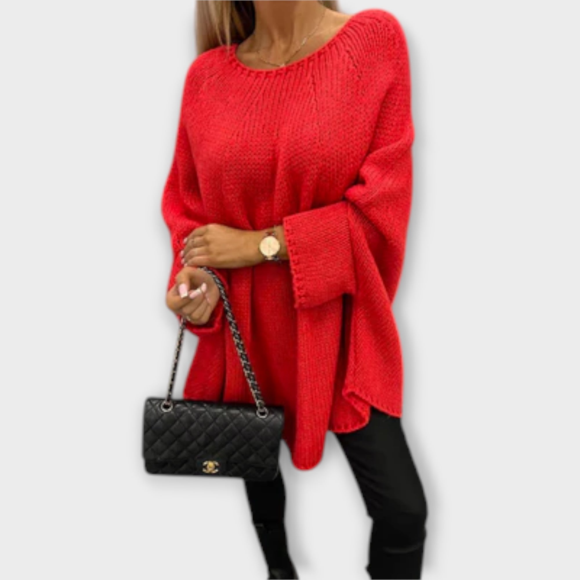 ZUZANA | Stylový dámský svetr s kulatým výstřihem