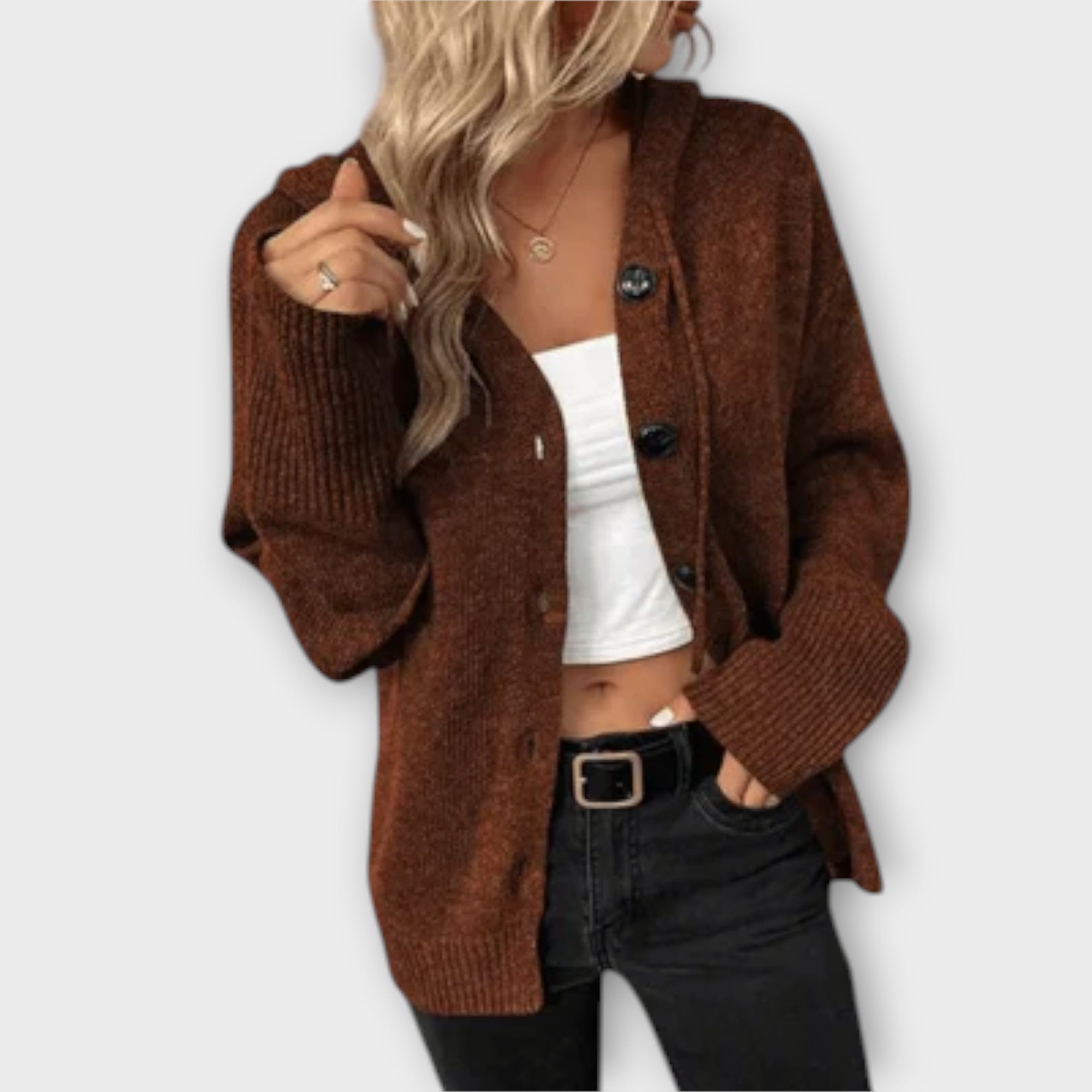 ZUZANA | Pletený cardigan s knoflíky