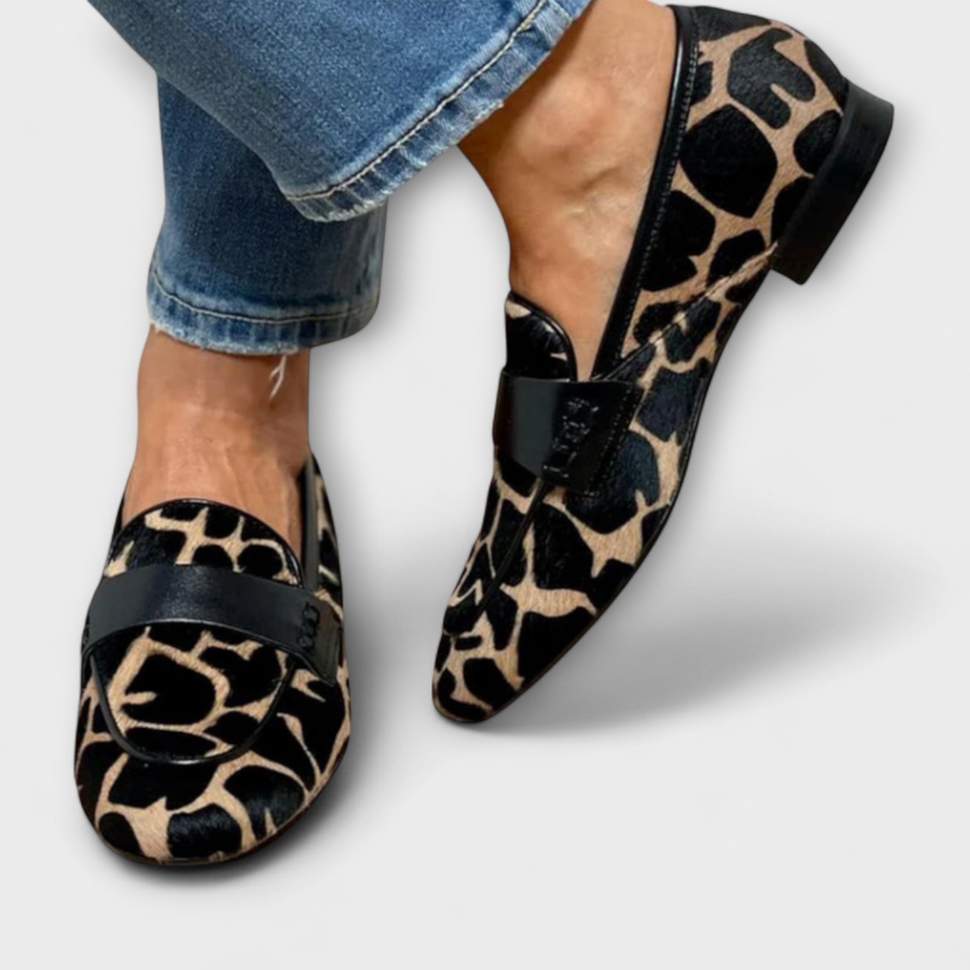 ZUZANA | Leopard Mokasíny