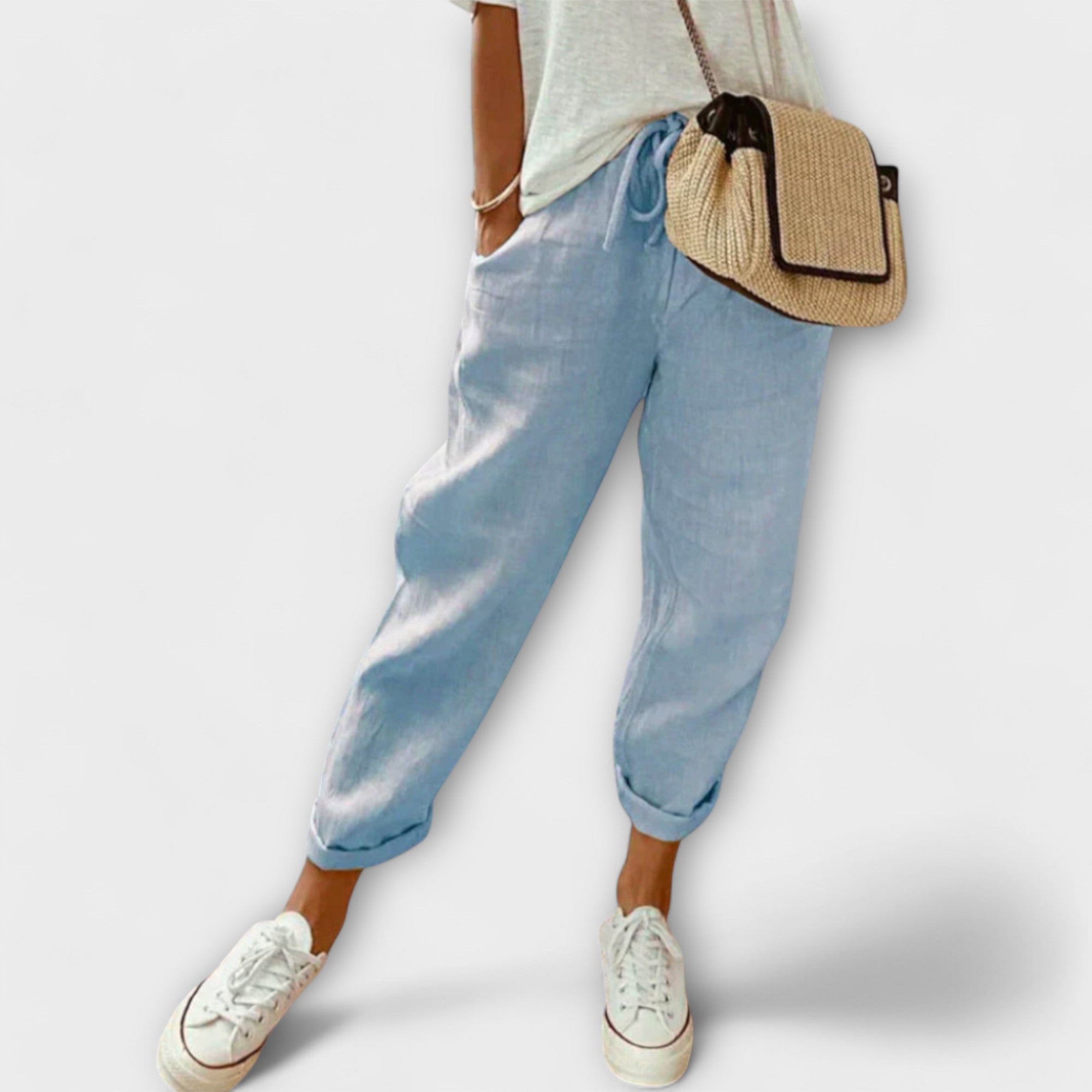 ZUZANA | Módní a casual lněné kalhoty