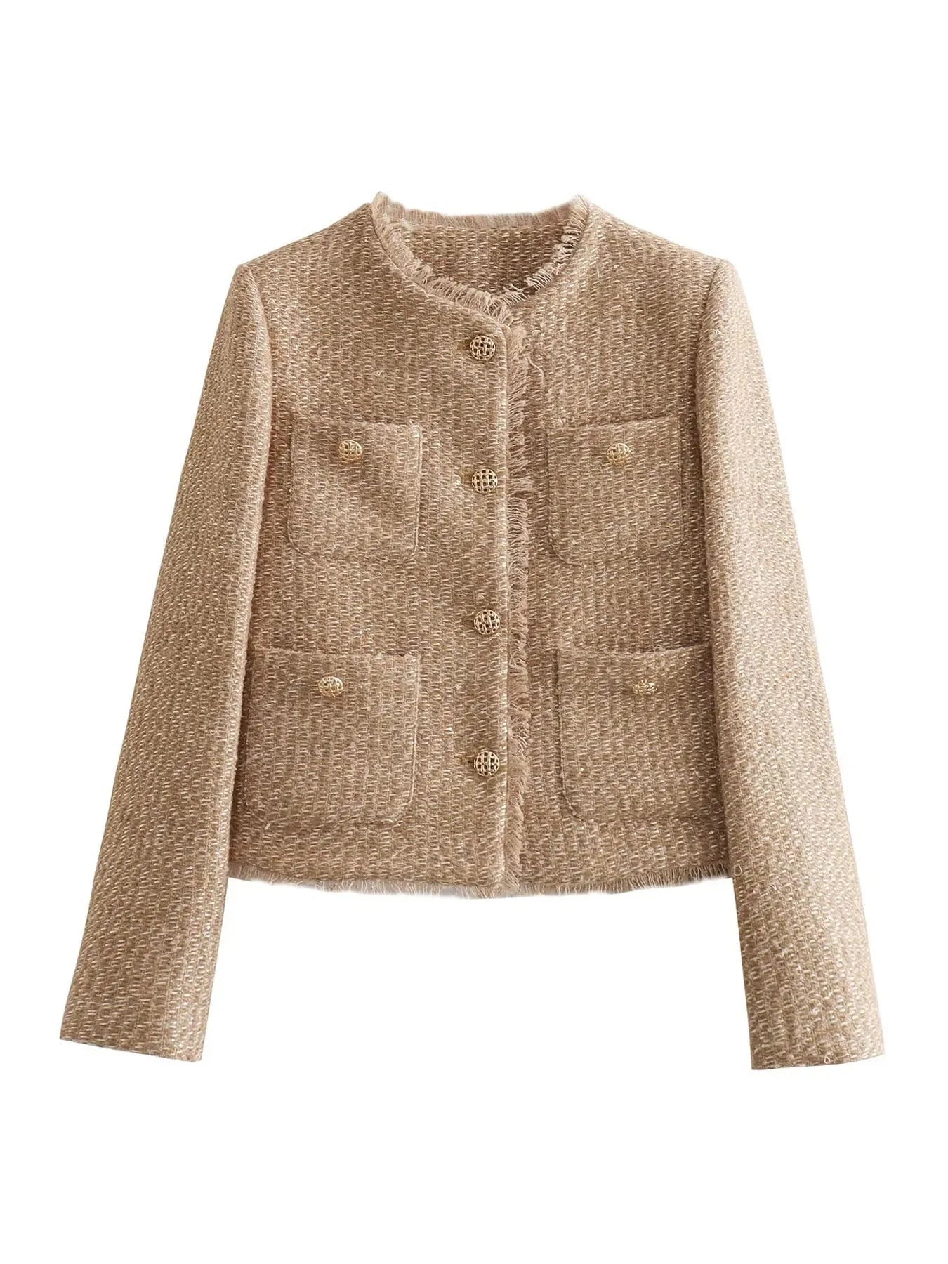 ZUZANA | Elegantní vlněné sako s knoflíky ve stylu Chanel