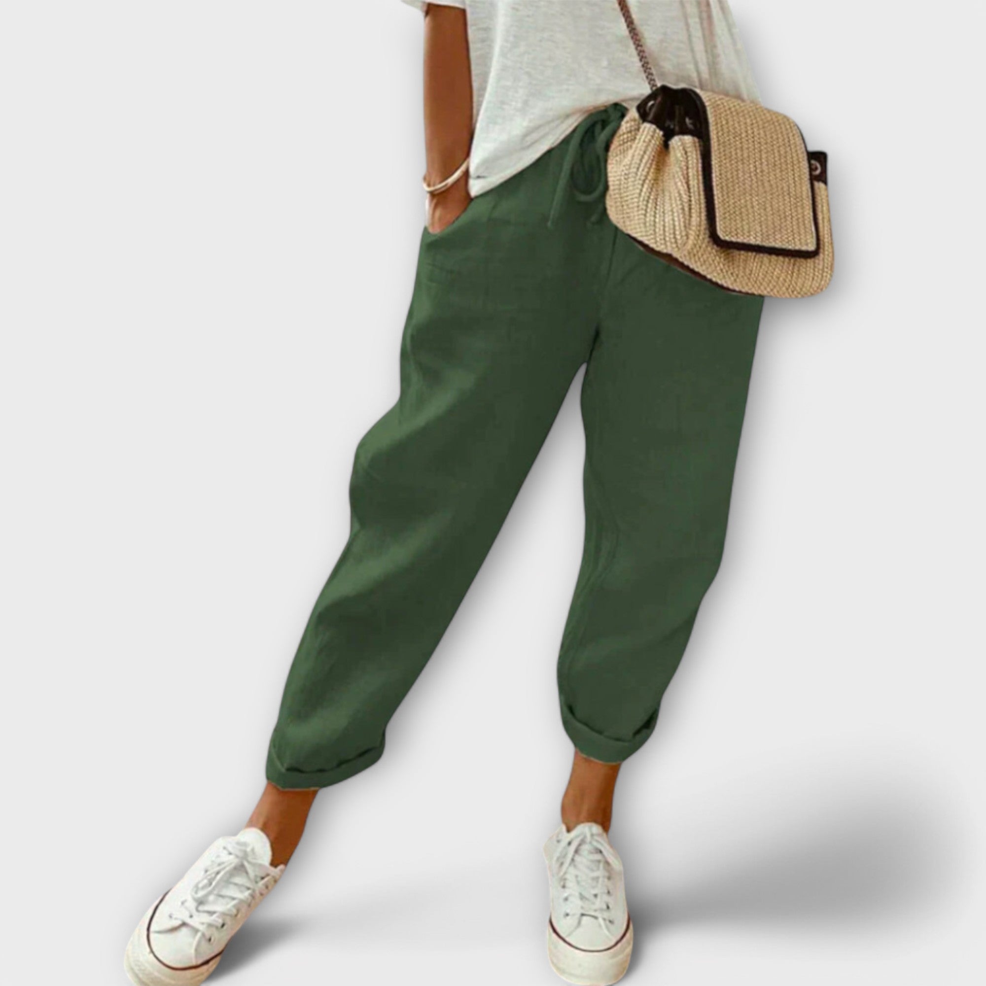 ZUZANA | Módní a casual lněné kalhoty