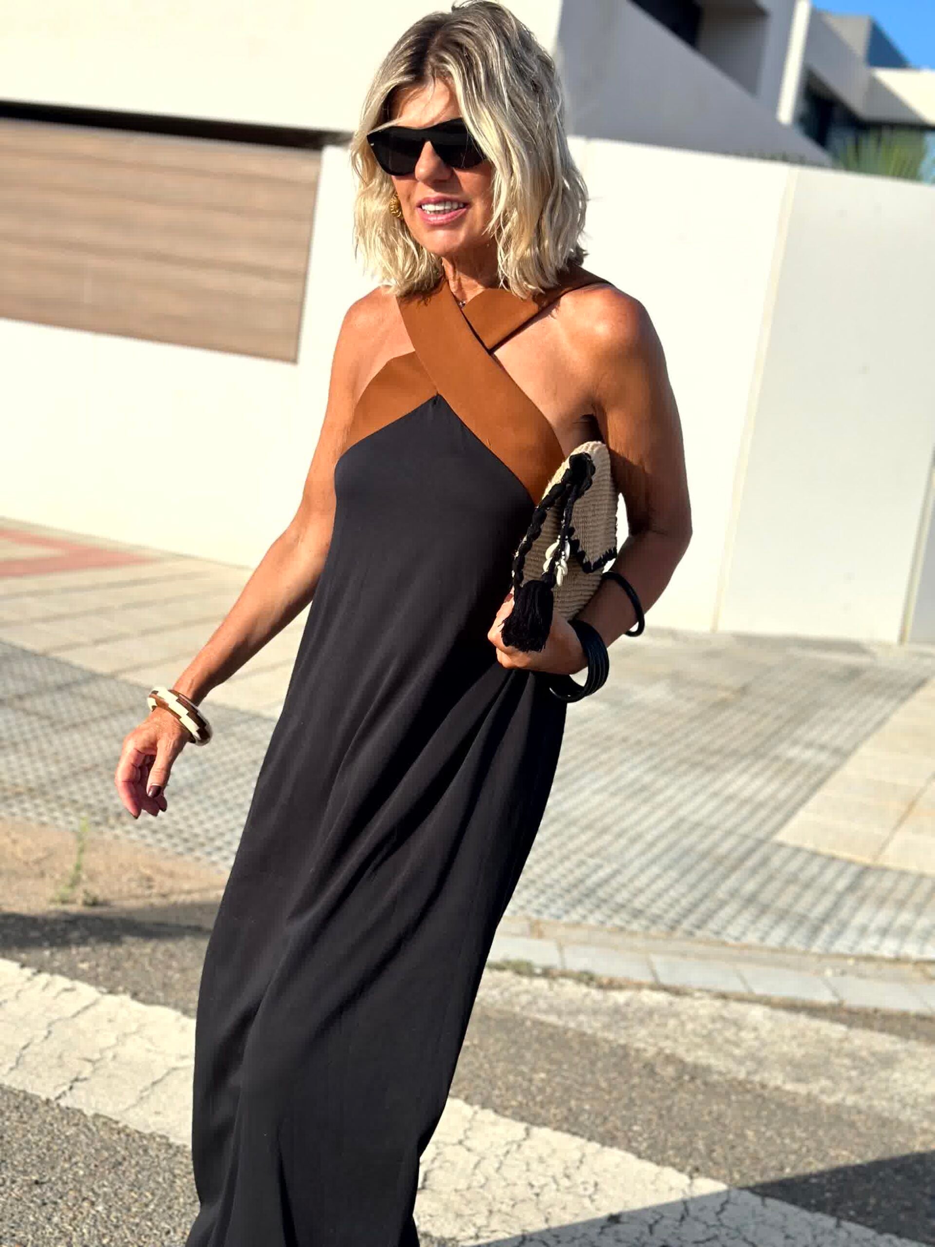 ZUZANA | Letní maxi šaty s překříženým výstřihem