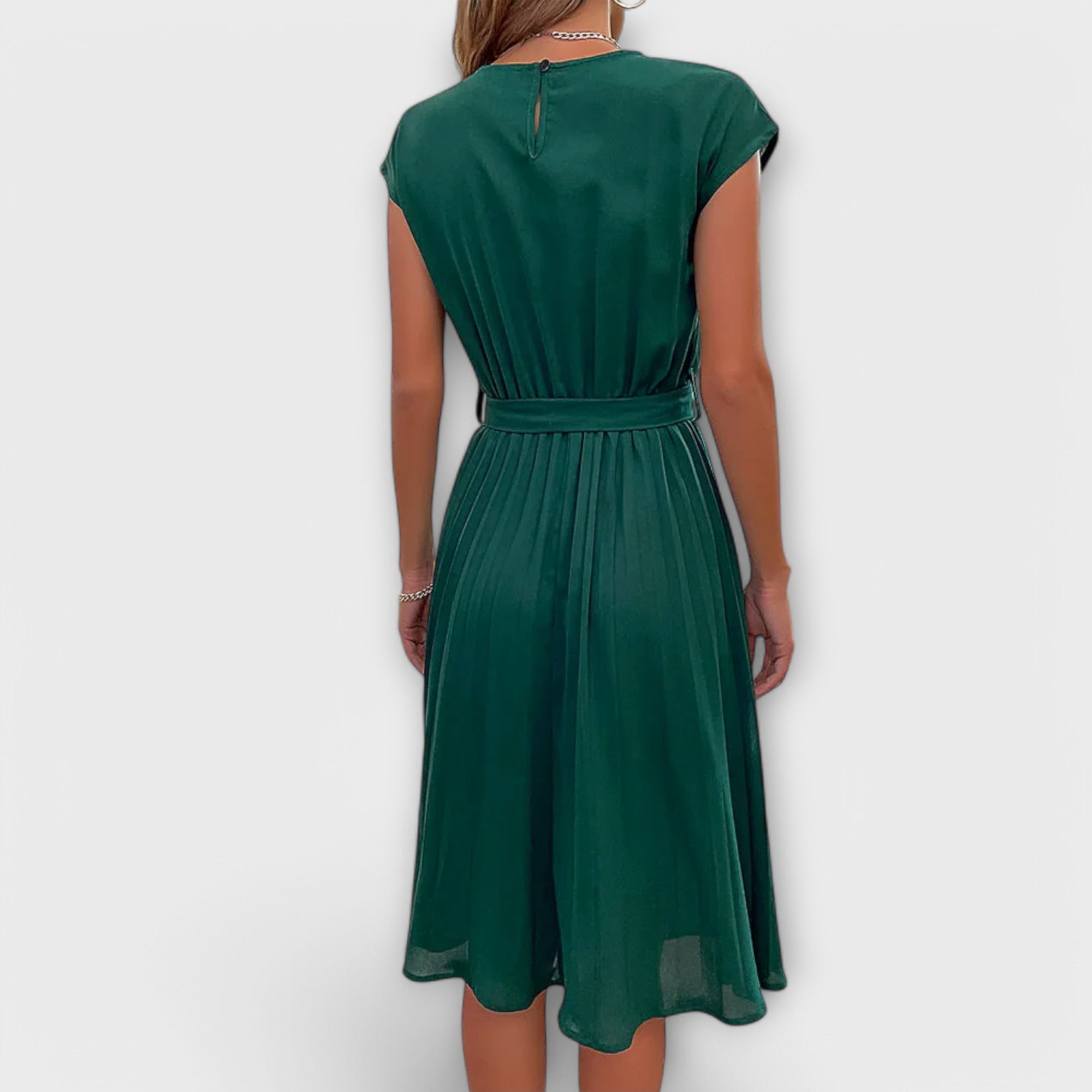 ZUZANA | Krátký rukáv, plisovaná, casual minidress