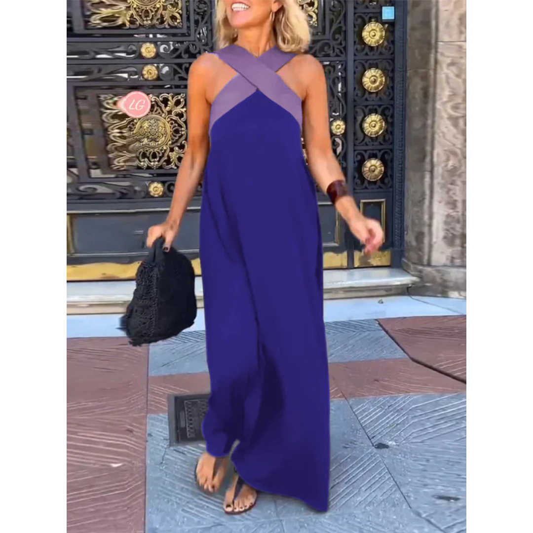 ZUZANA | Letní maxi šaty s překříženým výstřihem