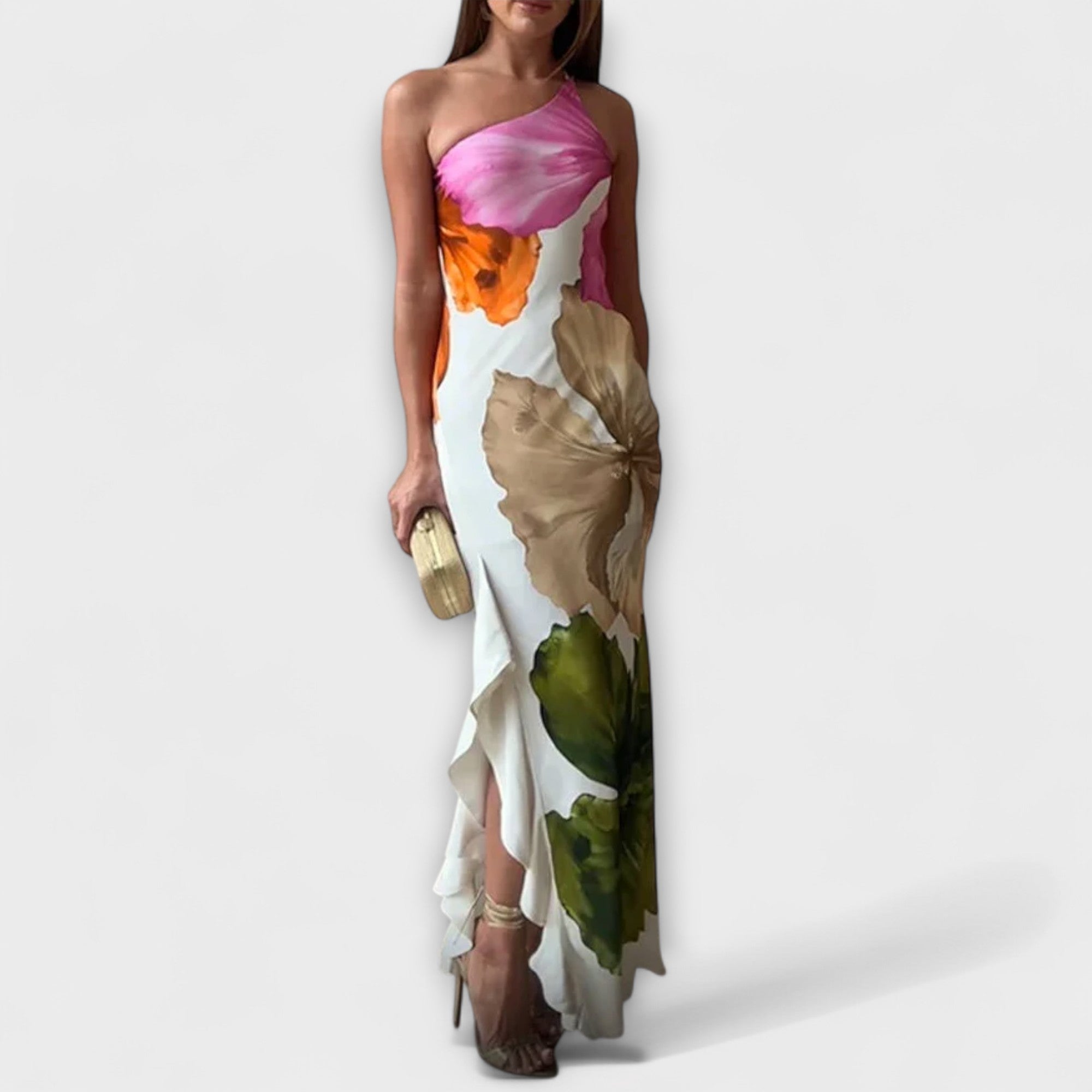 ZUZANA | Elegantní Patchwork Maxi Šaty