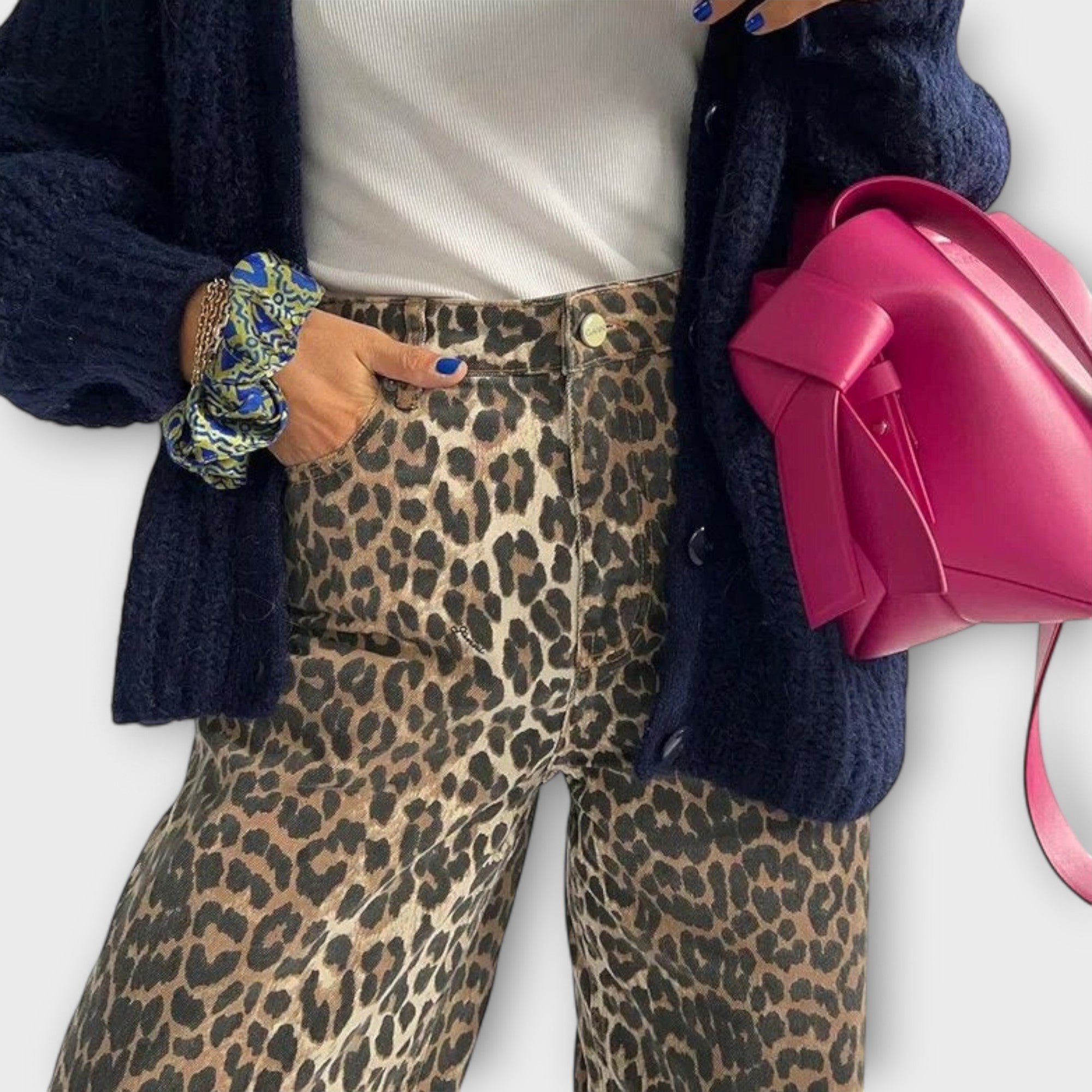 ZUZANA | Vintage džíny s leopardím potiskem