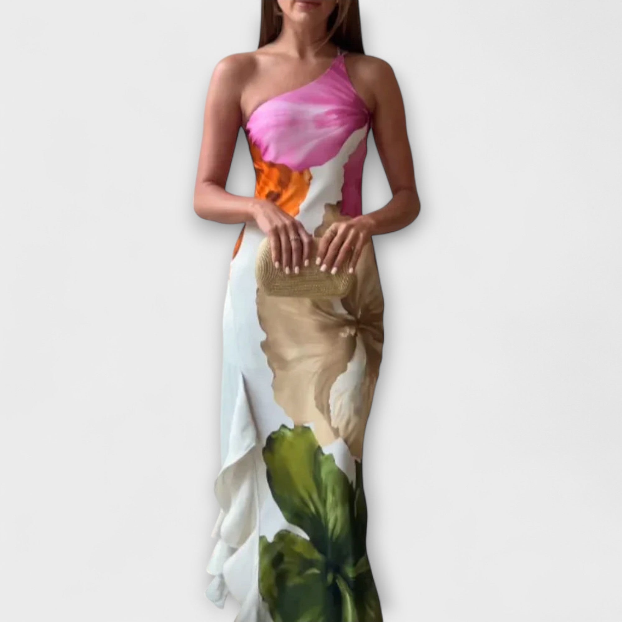 ZUZANA | Elegantní Patchwork Maxi Šaty