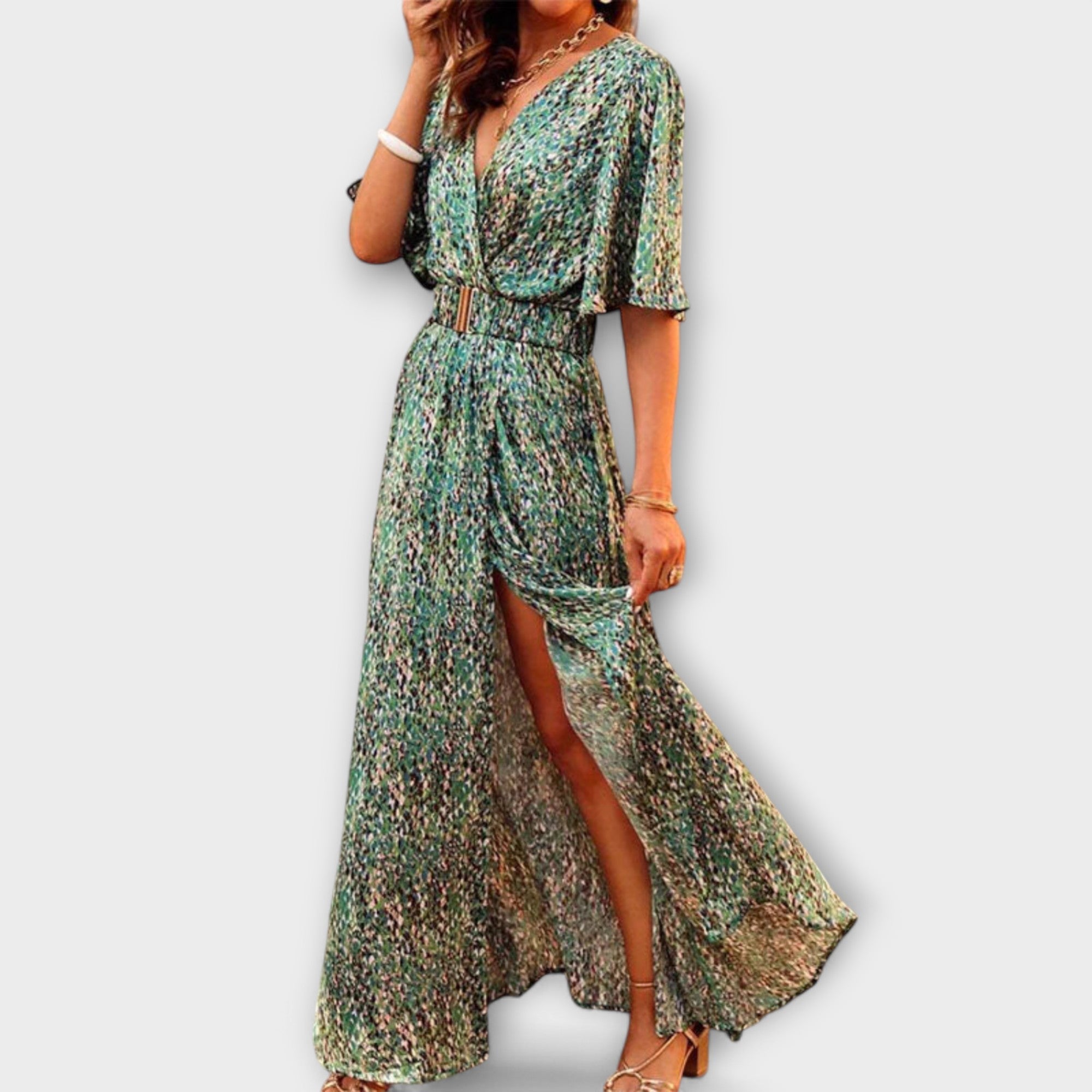 ZUZANA | Bohemian V-krk Maxi Šaty